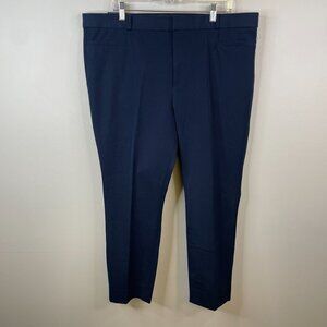Banana Republic Modern Sloan Ankle Career Pants 18 Blue Office Sculpting Stretch